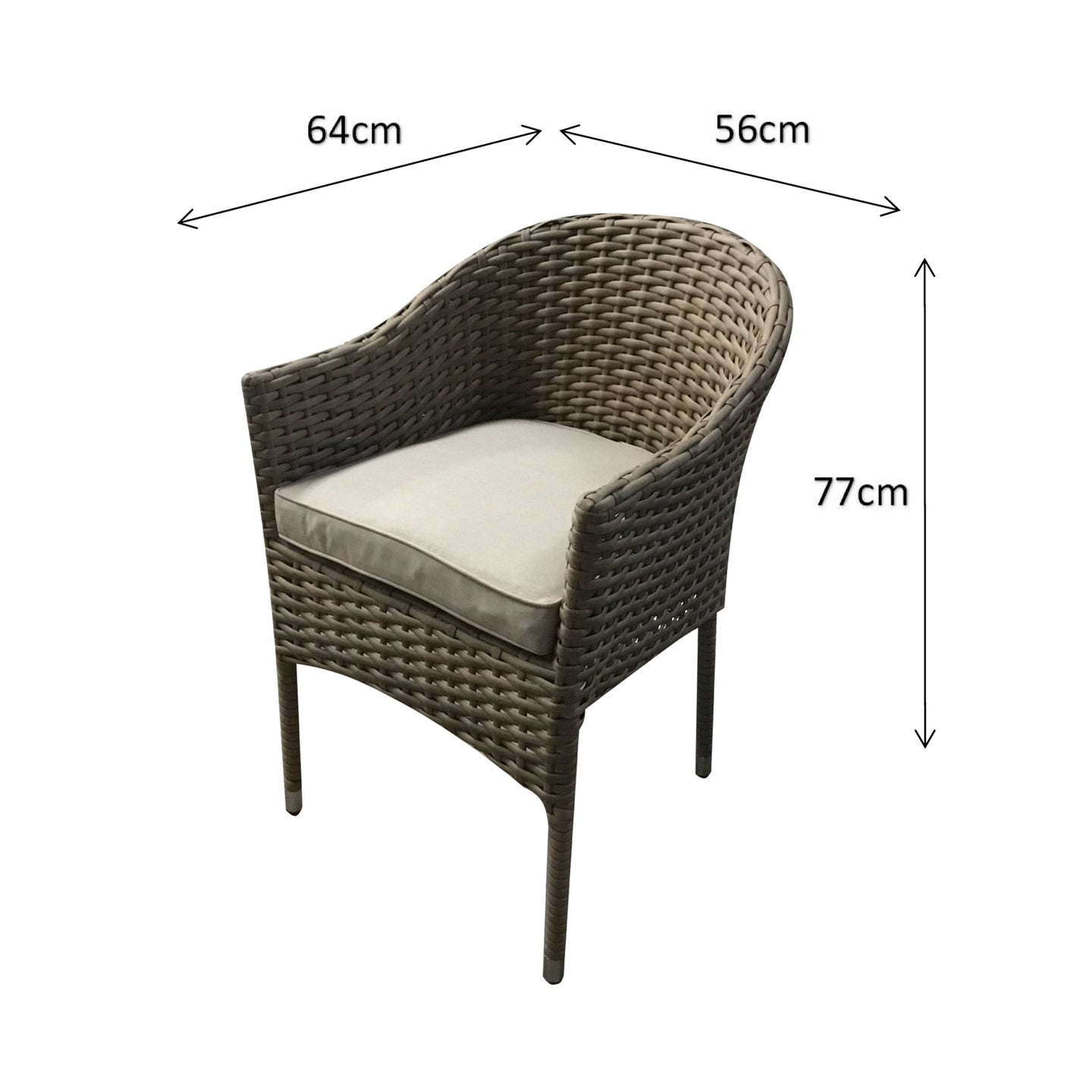 Signature Weave - Emily Outdoor Round Rattan Glass-Top Dining Set